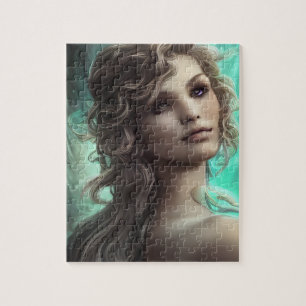 Blonde goddess Jigsaw Puzzle
