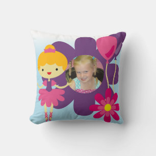 Blonde Hair Ballerina Pillow
