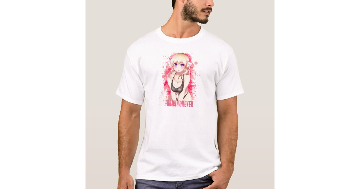 Blonde Hair Bikini Furry Girl T Shirt Au