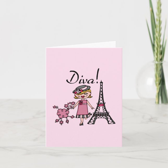 Blonde Hair Diva Card (Front)