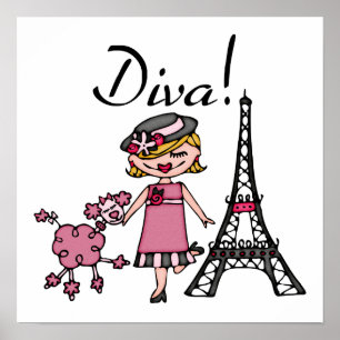 Blonde Hair Diva Poster