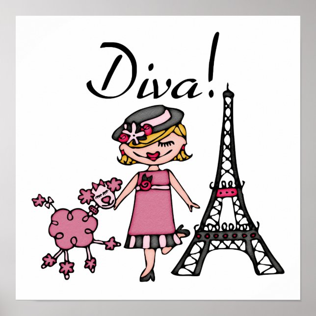 Blonde Hair Diva Poster (Front)