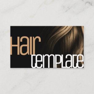 Blonde Hair Modern Style Stylish Cool Hairdresser  Business Card