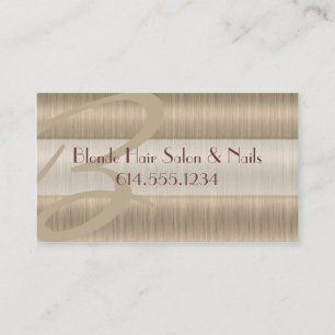 Blonde Hair Salon Stylist Unique Business Cards