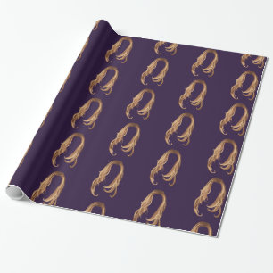 Blonde Hair Wrapping Paper