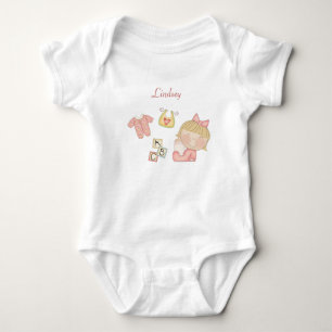 Blonde Haired Baby Girl - ABC's Bodysuit