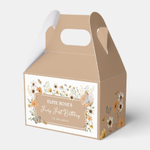 Blonde Haired Fairy Fall Wildflower Garden Party Favour Box