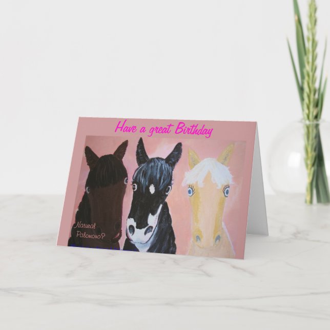 Blonde joke ,Birthday Card (Front)