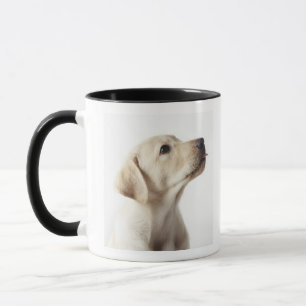 Blonde Labrador puppy sticking out tongue Mug