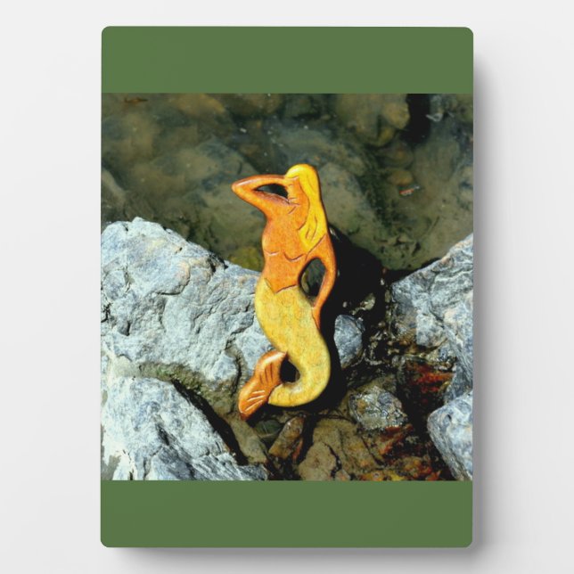 blonde lookout mermaid plaque (Front)