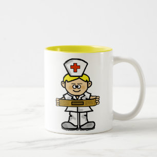 Blonde Male Nurse Mug to Customise