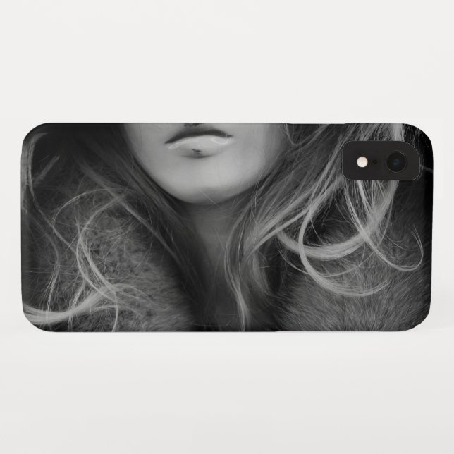 Blonde Mannequin in Black and White Case-Mate iPhone Case (Back (Horizontal))