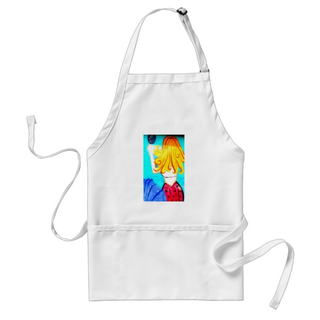 blonde mermaid apron (Front)
