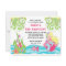 Blonde Mermaid Birthday Invitations