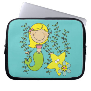 Blonde Mermaid Laptop Sleeve