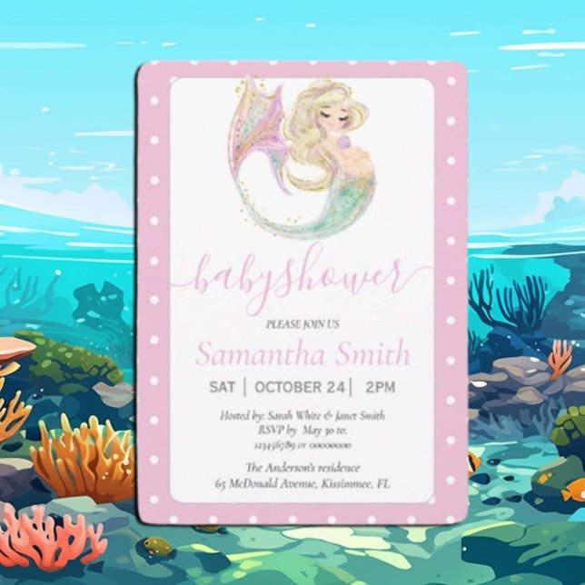 Blonde Mermaid Party Baby Shower. Under The Sea. (Creator Uploaded)
