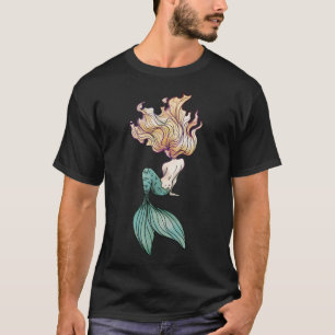 Blonde Mermaid Sticker T-Shirt