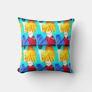 blonde mermaids pillow