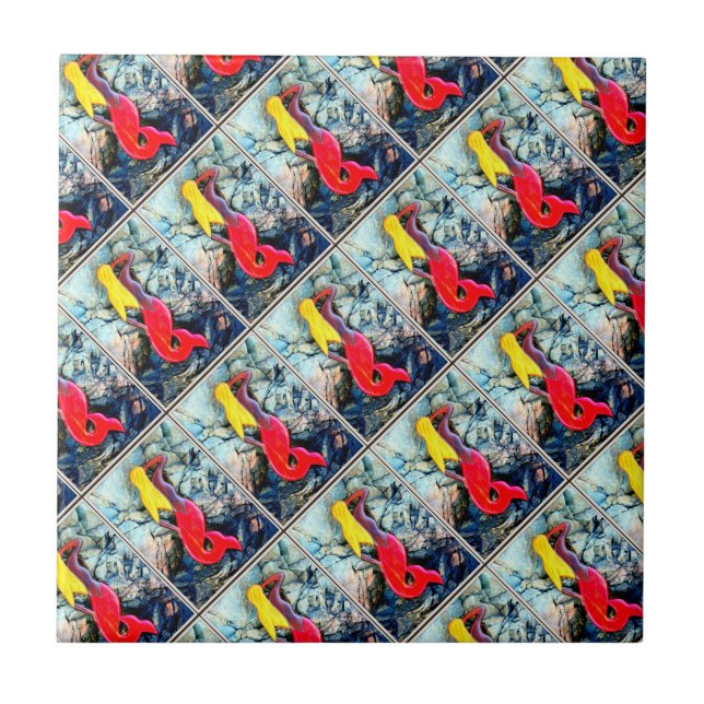 blonde mermaids tile (Front)
