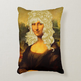 Blonde Mona Lisa Decorative Cushion
