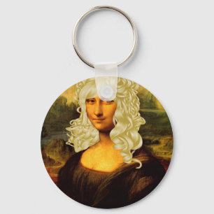 Blonde Mona Lisa Key Ring