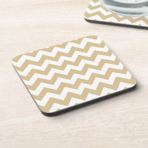 Blonde Neutral Chevron Coaster