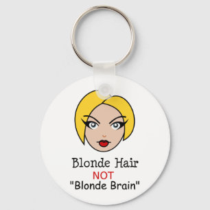 Blonde Not Blonde Key Ring