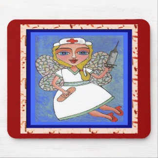 Blonde Nurse Fairy - RN LPN mousepad
