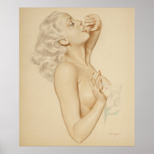 Blonde Pin Up Poster