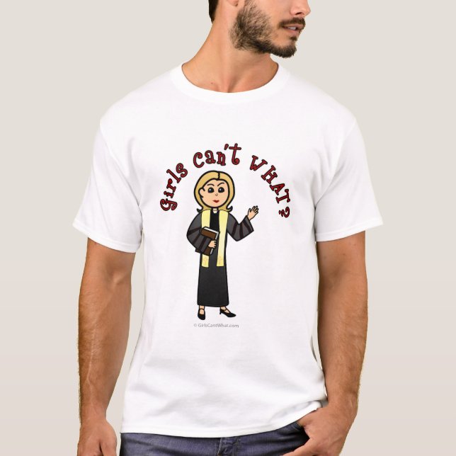 Blonde Preacher Girl T-Shirt (Front)