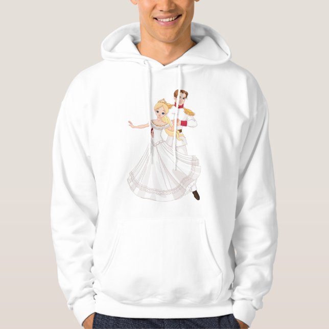 Blonde Princess and Charming Prince Fairytale Hoodie (Front)