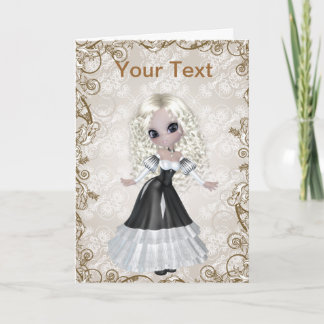 Blonde Princess Greeting Card