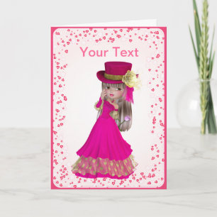 Blonde Princess Greeting Card