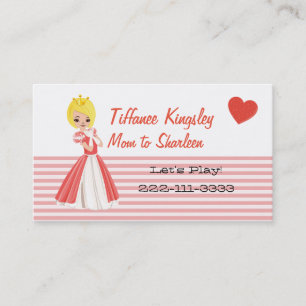 Blonde Princess Mummy Networking Card