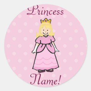 Blonde Princess Stickers