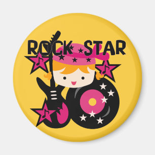 Blonde Rock Star Girl Magnet