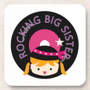 Blonde Rocking Big Sister Coaster