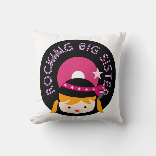 Blonde Rocking Big Sister Cushion (Front)