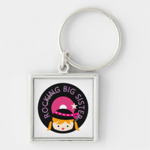 Blonde Rocking Big Sister Key Ring