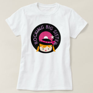Blonde Rocking Big Sister T-Shirt