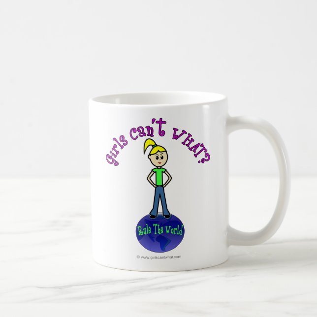 Blonde Rule The World Coffee Mug (Right)