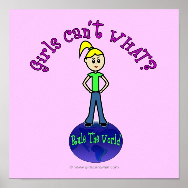 Blonde Rule The World Poster (Front)