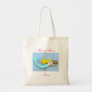 Blonde sea nymph maid of honour tote bag