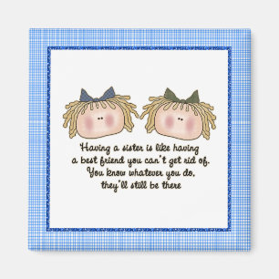 Blonde Sisters magnet