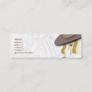 Blonde - Skinny Mini Business Card