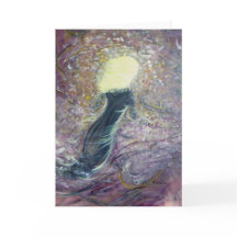 "Blonde Smoke" Blank Greeting Card