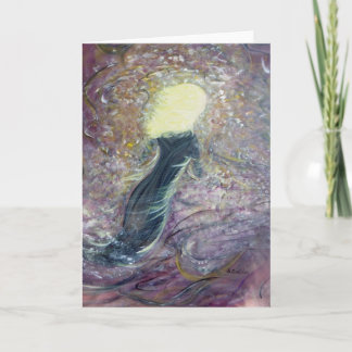 "Blonde Smoke" Blank Greeting Card