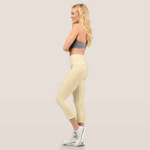  Blonde (solid colour)   Capri Leggings