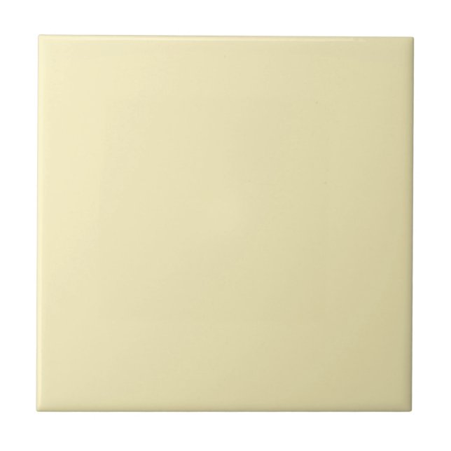 Blonde Solid Colour Ceramic Tile (Front)