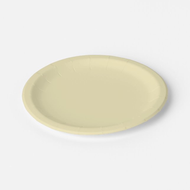  Blonde (solid colour)   Paper Plate (Angled)